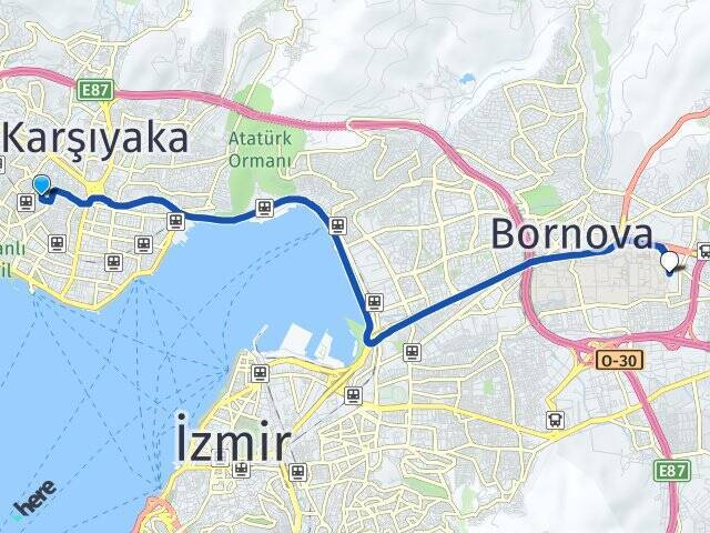 Demirköprü Ege Üniversitesi Arası Kaç Km - Yol Tarifi