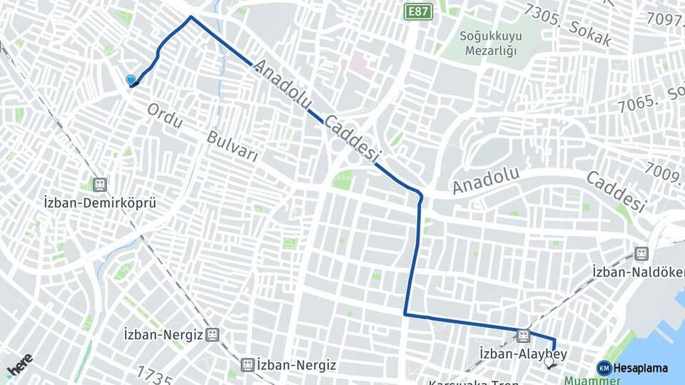 Şemikler Alaybey Arası Kaç Km - Yol Tarifi