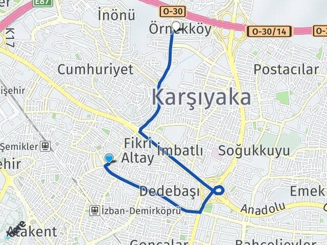 Şemikler Örnekköy Arası Kaç Km - Yol Tarifi