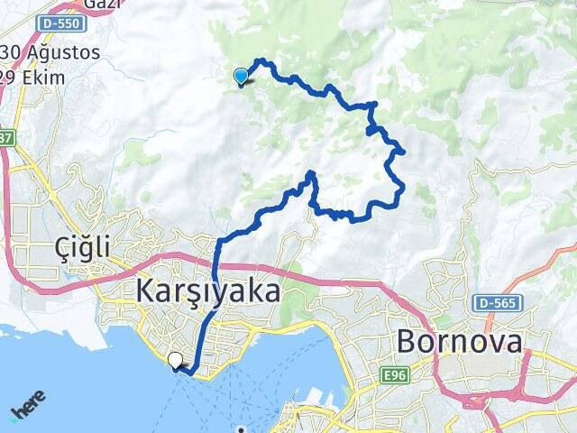 Yamanlar Bostanlı Vapur İskelesi Arası Kaç Km - Yol Tarifi