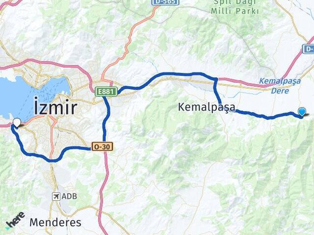 75.Yıl Cumhuriyet İzmir Demokrasi Üniversitesi Arası Kaç Km - Yol Tarifi