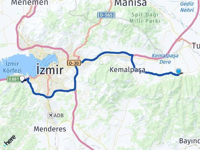 Egemen İzmir Ekonomi Üniversitesi Arası Kaç Km - Yol Tarifi