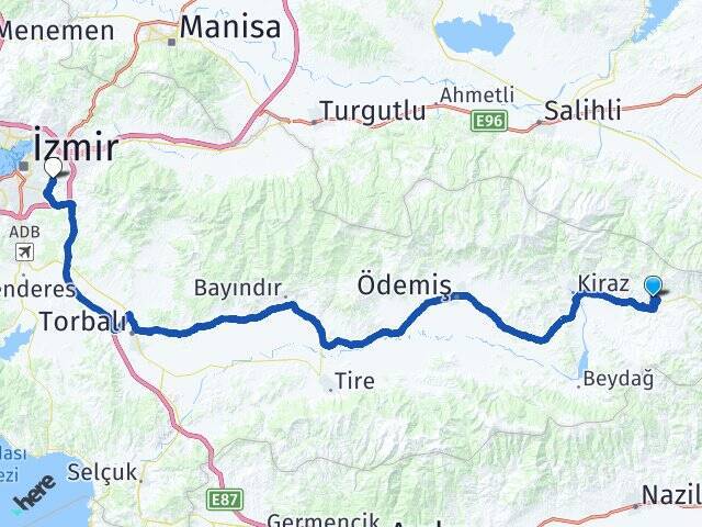 Altınoluk Tınaztepe Üniversitesi Arası Kaç Km - Yol Tarifi