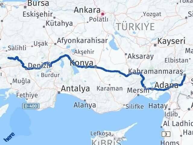 İzmir Kiraz Kahramanmaraş Arası Kaç Km - Yol Haritası