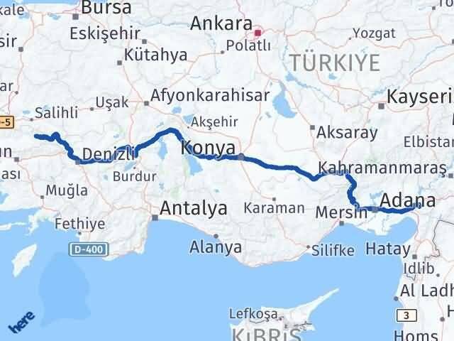 İzmir Kiraz Osmaniye Arası Kaç Km - Yol Haritası