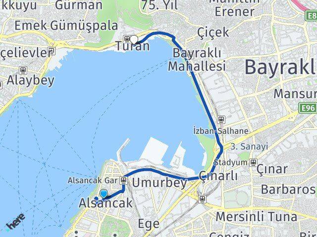 Alsancak Turan Arası Kaç Km - Yol Tarifi