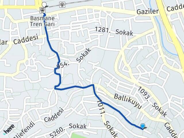 Ballıkuyu Basmane Tren Garı Arası Kaç Km - Yol Tarifi