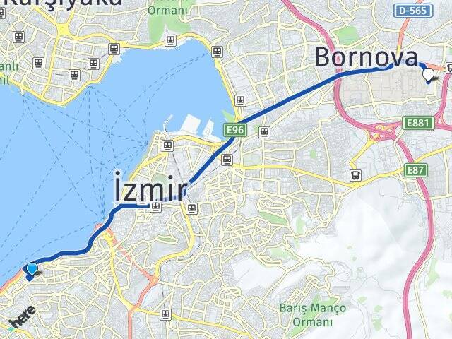 Çankaya Ege Üniversitesi Arası Kaç Km - Yol Tarifi