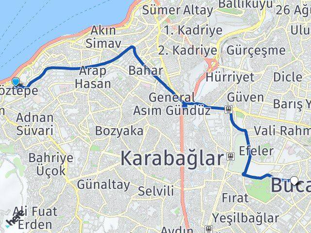 Göztepe Buca Arası Kaç Km - Yol Tarifi