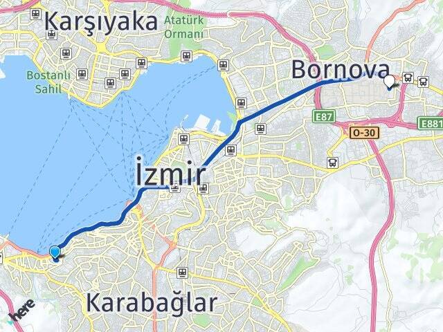 Göztepe Ege Üniversitesi Arası Kaç Km - Yol Tarifi