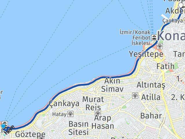 Güzelyalı Akdeniz Arası Kaç Km - Yol Tarifi