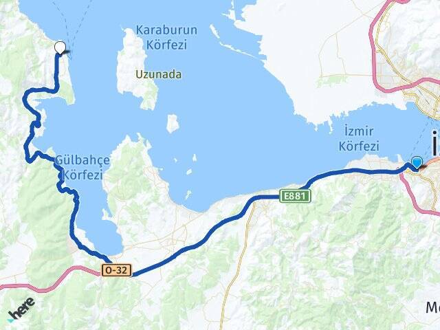 Güzelyalı Mordoğan Arası Kaç Km - Yol Tarifi