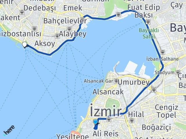 Güzelyurt Bostanlı Vapur İskelesi Arası Kaç Km - Yol Tarifi