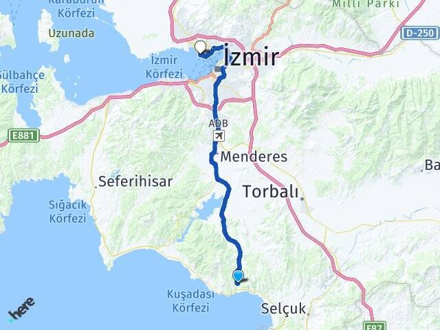 Ahmetbeyli Bostanlı Vapur İskelesi Arası Kaç Km - Yol Tarifi