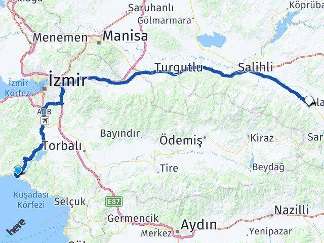 Gümüldür Atatürk Alaşehir Arası Kaç Km - Yol Tarifi