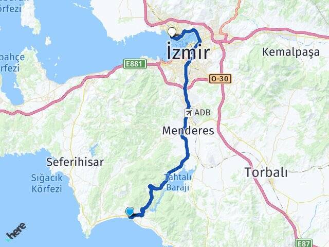Gümüldür Cumhuriyet Bostanlı Vapur İskelesi Arası Kaç Km - Yol Tarifi