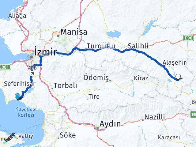 Gümüldür Cumhuriyet Sarıgöl Arası Kaç Km - Yol Tarifi