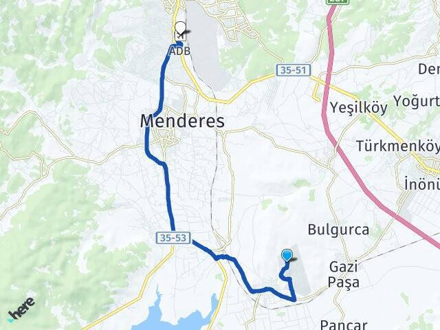 İtob OSB Adnan Menderes Havalimanı Arası Kaç Km - Yol Tarifi