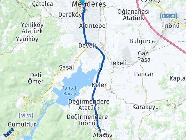 Kemalpaşa Ataköy Arası Kaç Km - Yol Tarifi