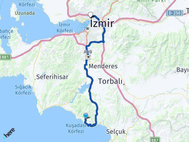 Özdere Cumhuriyet 75. Yıl Arası Kaç Km - Yol Tarifi