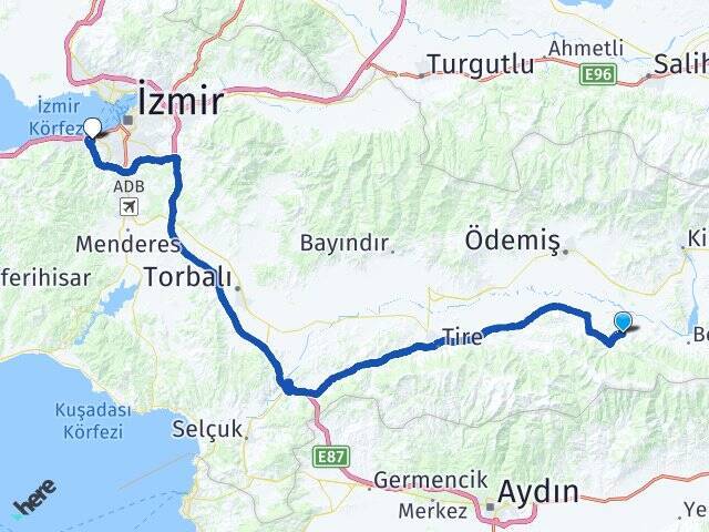 Kemenler İzmir Demokrasi Üniversitesi Arası Kaç Km - Yol Tarifi
