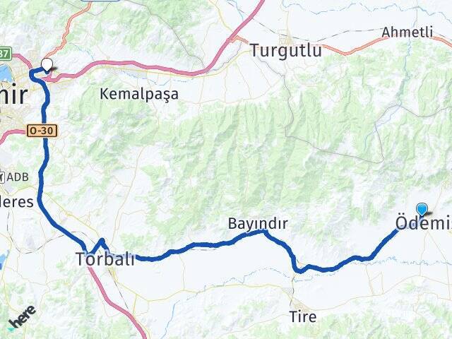 Kuvvetli Ege Üniversitesi Arası Kaç Km - Yol Tarifi