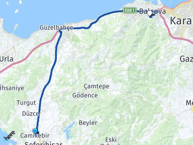 Camikebir İzmir Ekonomi Üniversitesi Arası Kaç Km - Yol Tarifi