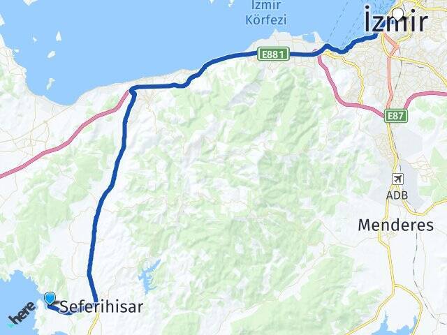 Sığacık Basmane Tren Garı Arası Kaç Km - Yol Tarifi