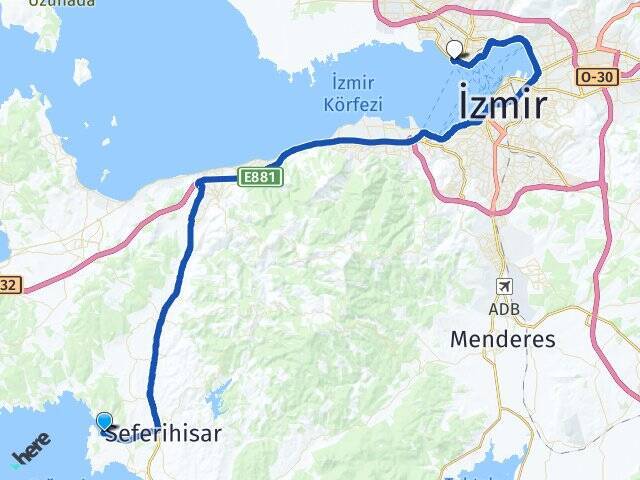 Sığacık Bostanlı Vapur İskelesi Arası Kaç Km - Yol Tarifi