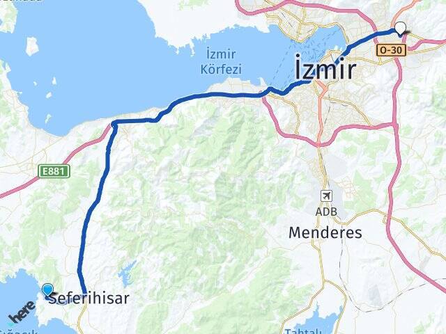 Sığacık Ege Üniversitesi Arası Kaç Km - Yol Tarifi