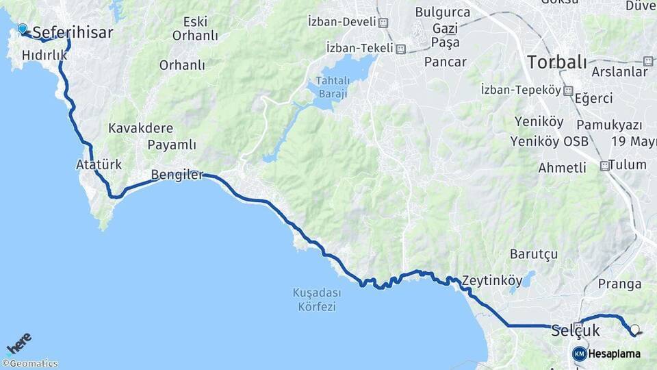 Sığacık Şirince Arası Kaç Km - Yol Tarifi