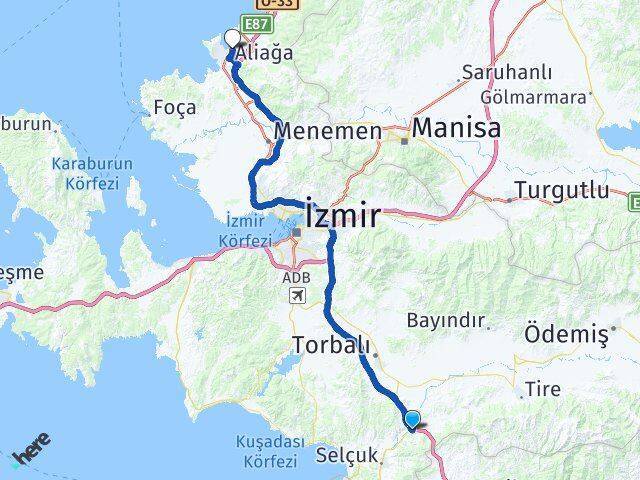 Belevi Aliağa Arası Kaç Km - Yol Tarifi