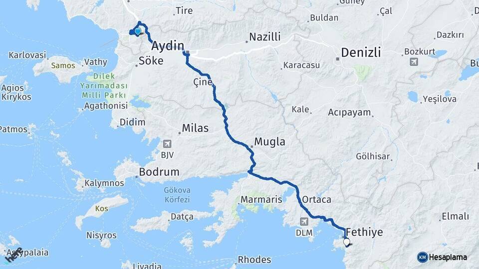 Şirince Ölüdeniz Arası Kaç Km - Yol Tarifi