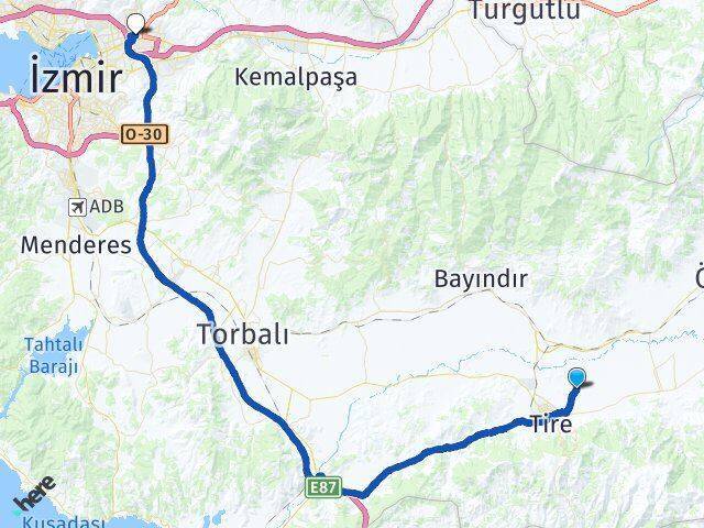 Adnan Menderes Bornova Arası Kaç Km - Yol Tarifi