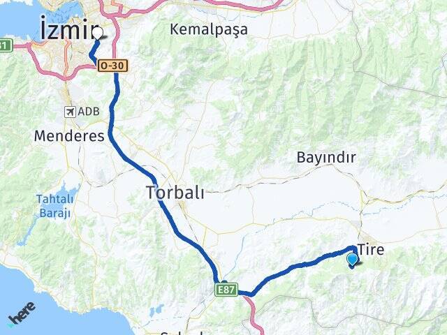 Çukurköy Tınaztepe Üniversitesi Arası Kaç Km - Yol Tarifi