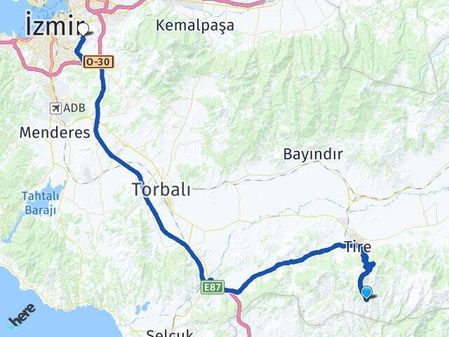 Dağdere Tınaztepe Üniversitesi Arası Kaç Km - Yol Tarifi