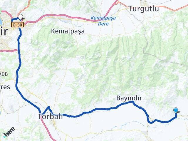 Doyranlı Ege Üniversitesi Arası Kaç Km - Yol Tarifi