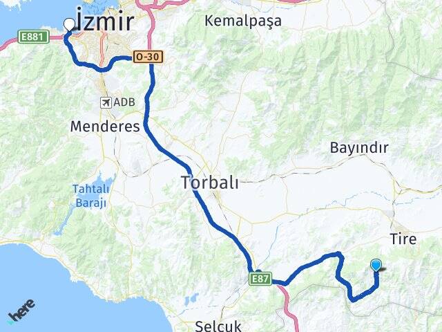 Yemişler Üçkuyular Feribot İskelesi Arası Kaç Km - Yol Tarifi