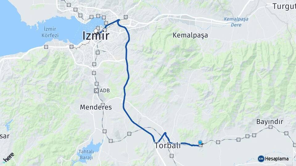 Taşkesik İzmir Arası Kaç Km - Yol Tarifi