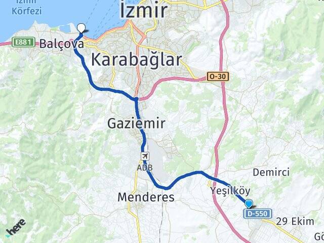 Türkmenköy Üçkuyular Feribot İskelesi Arası Kaç Km - Yol Tarifi