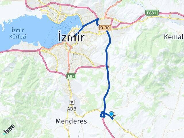 Yeşilköy Basmane Tren Garı Arası Kaç Km - Yol Tarifi