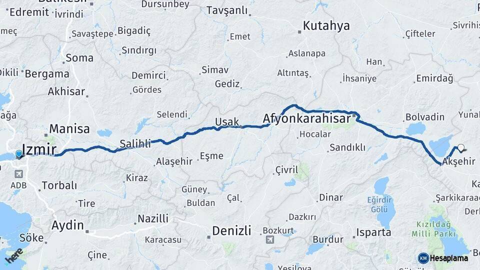 İzmir Tuzlukçu Arası Kaç Km - Yol Tarifi