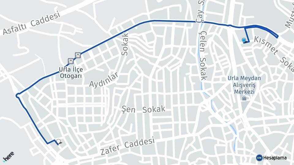 İzmir Urla Altıntaş Urla Arası Kaç Km - Yol Haritası