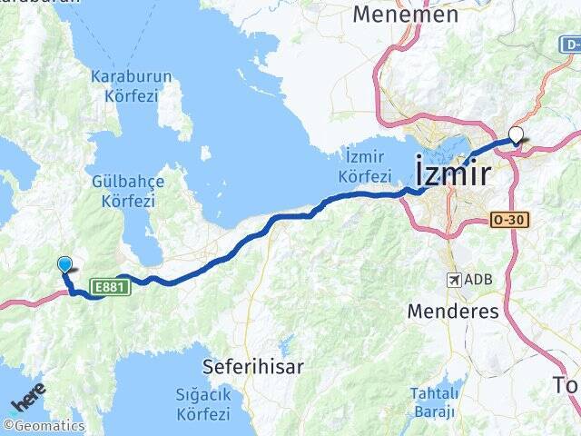 Birgi Ege Üniversitesi Arası Kaç Km - Yol Tarifi