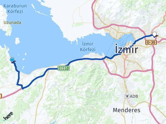 Denizli Ege Üniversitesi Arası Kaç Km - Yol Tarifi