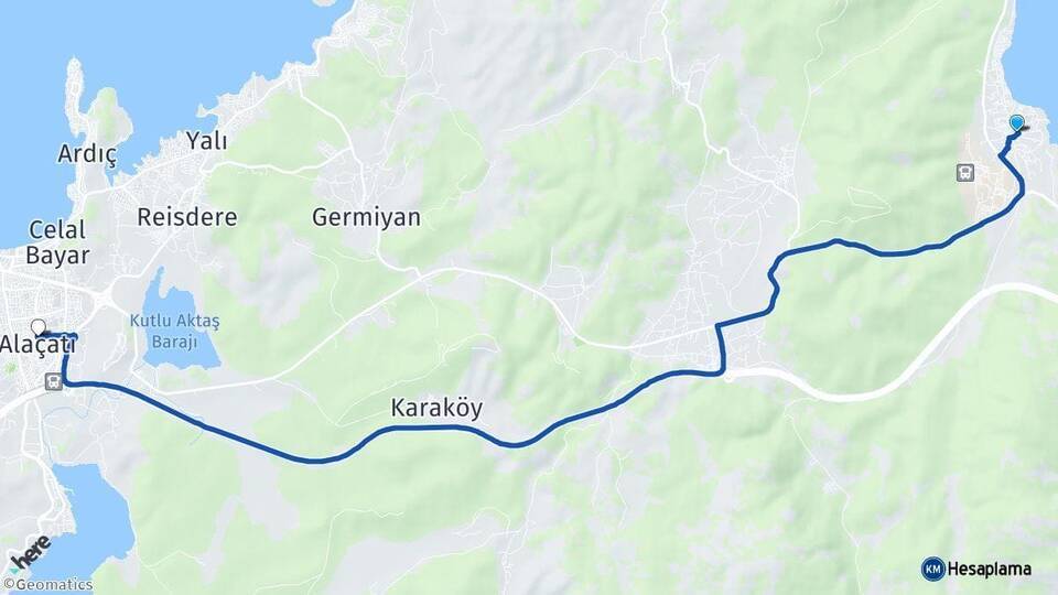 Gülbahçe Alaçatı Arası Kaç Km - Yol Tarifi