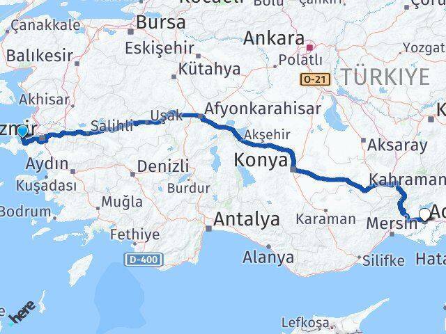 Güvendik Adana Arası Kaç Km - Yol Tarifi