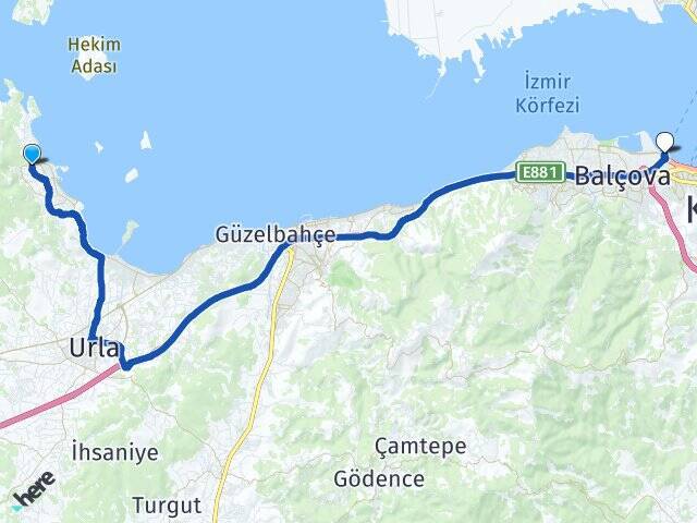 Güvendik Üçkuyular Feribot İskelesi Arası Kaç Km - Yol Tarifi
