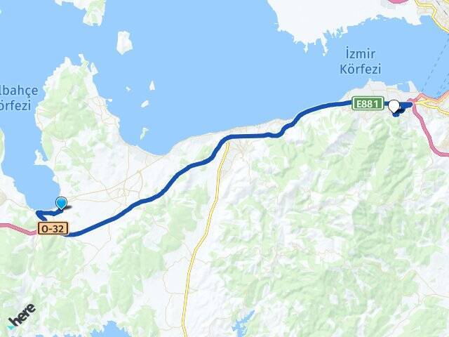 İçmeler İzmir Ekonomi Üniversitesi Arası Kaç Km - Yol Tarifi