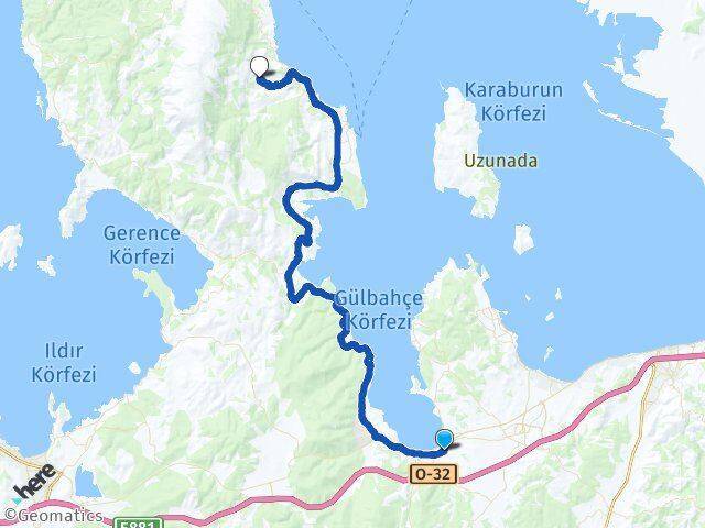 İçmeler Kösedere Arası Kaç Km - Yol Tarifi